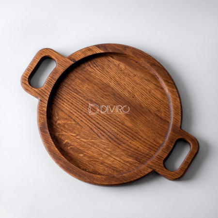 Деревянный поднос с ручками из дуба (33×25 и 38×29 см) от мастерской DIVIRO